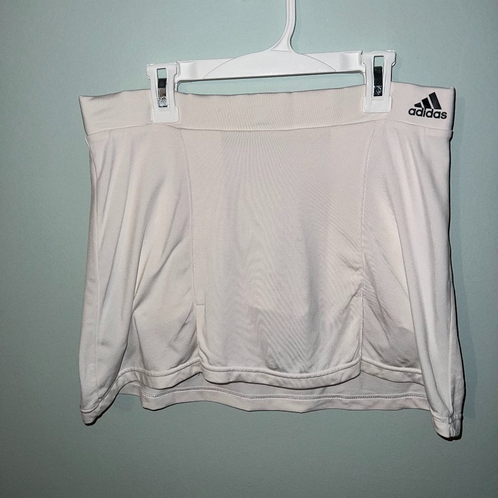 Small White Adidas Tennis Skirt